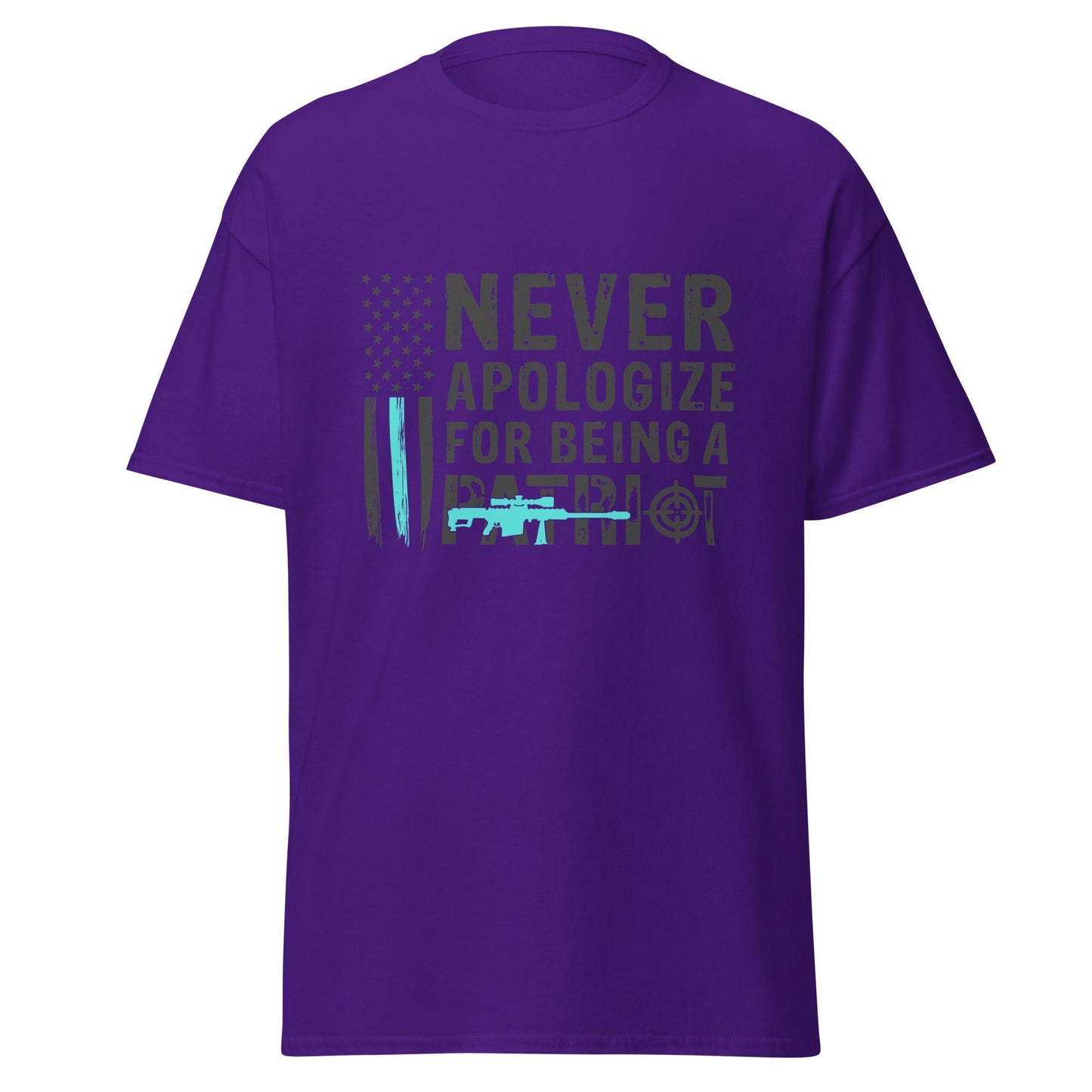 Liberty & Lead Apparel Purple / S Never Apologize 2 - Men's Classic Tee