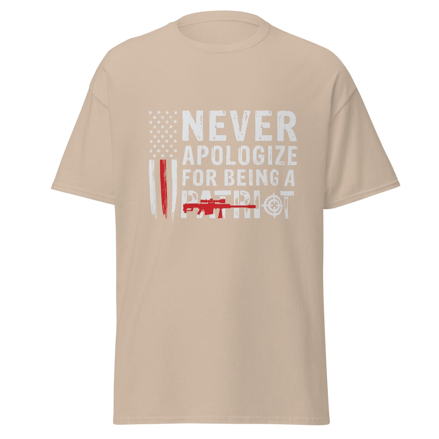 Liberty & Lead Apparel Sand / S Never Apologize 2 - Men's Classic Tee