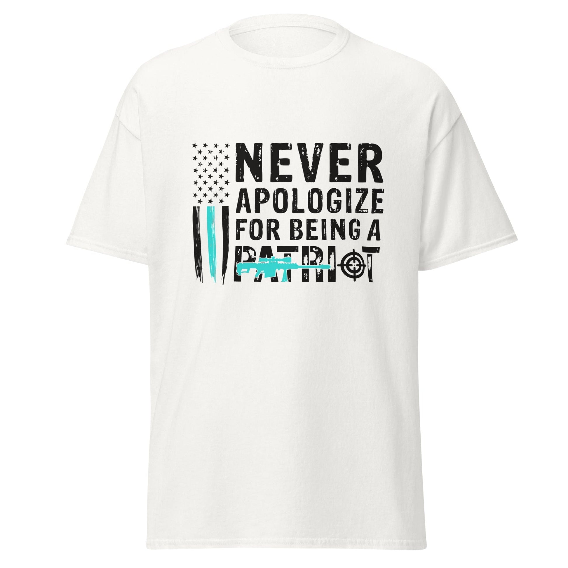 Liberty & Lead Apparel White / S Never Apologize - Men's Classic Tee