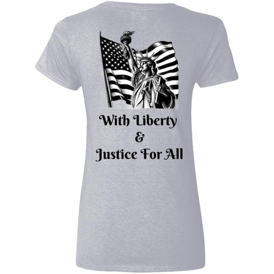 Liberty & Lead Apparel Apparel Pledge of Allegiance - Ladies V-Neck Tee