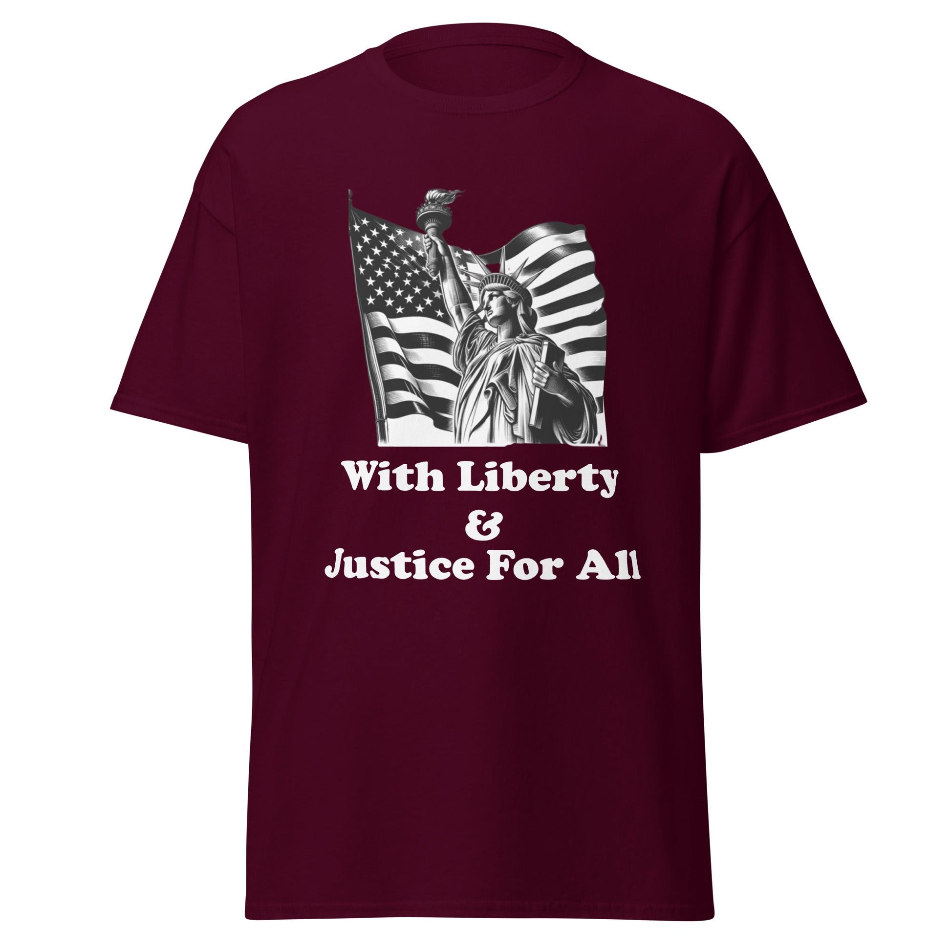 Liberty & Lead Apparel Maroon / S Pledge of Allegiance - Men's Classic Tee