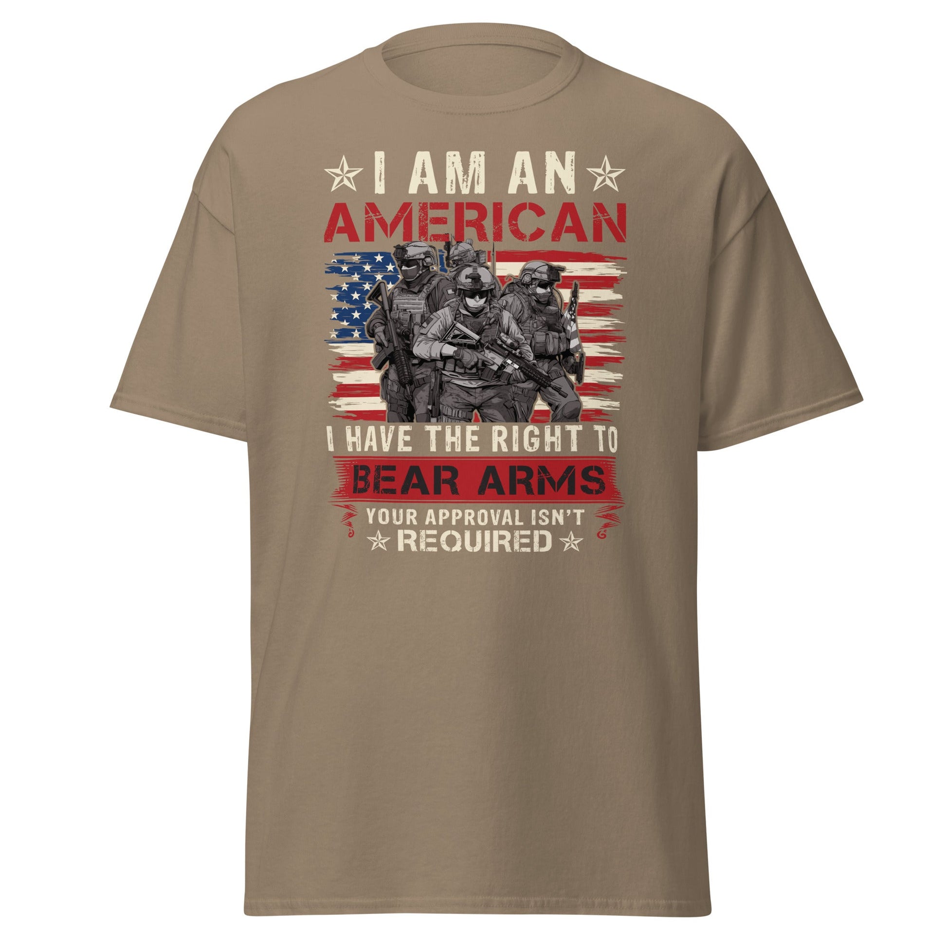 Liberty & Lead Apparel Brown Savana / S Right to Bear Arms - Men's Classic Tee