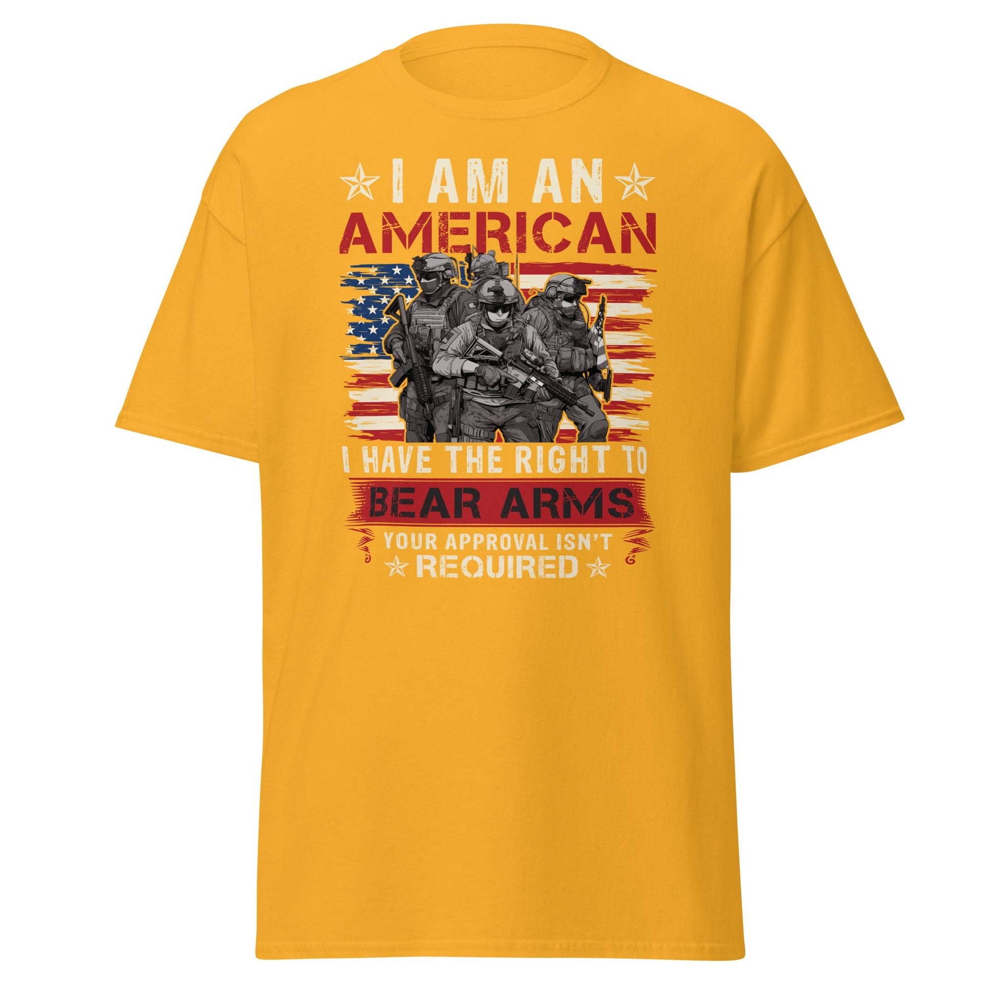 Liberty & Lead Apparel Gold / S Right to Bear Arms - Men's Classic Tee