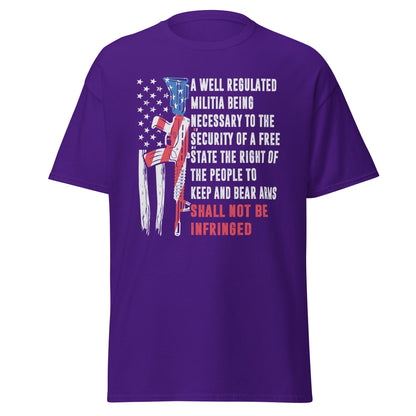 Liberty & Lead Apparel Purple / S Shall Not Be Infringed - Men's Classic Tee