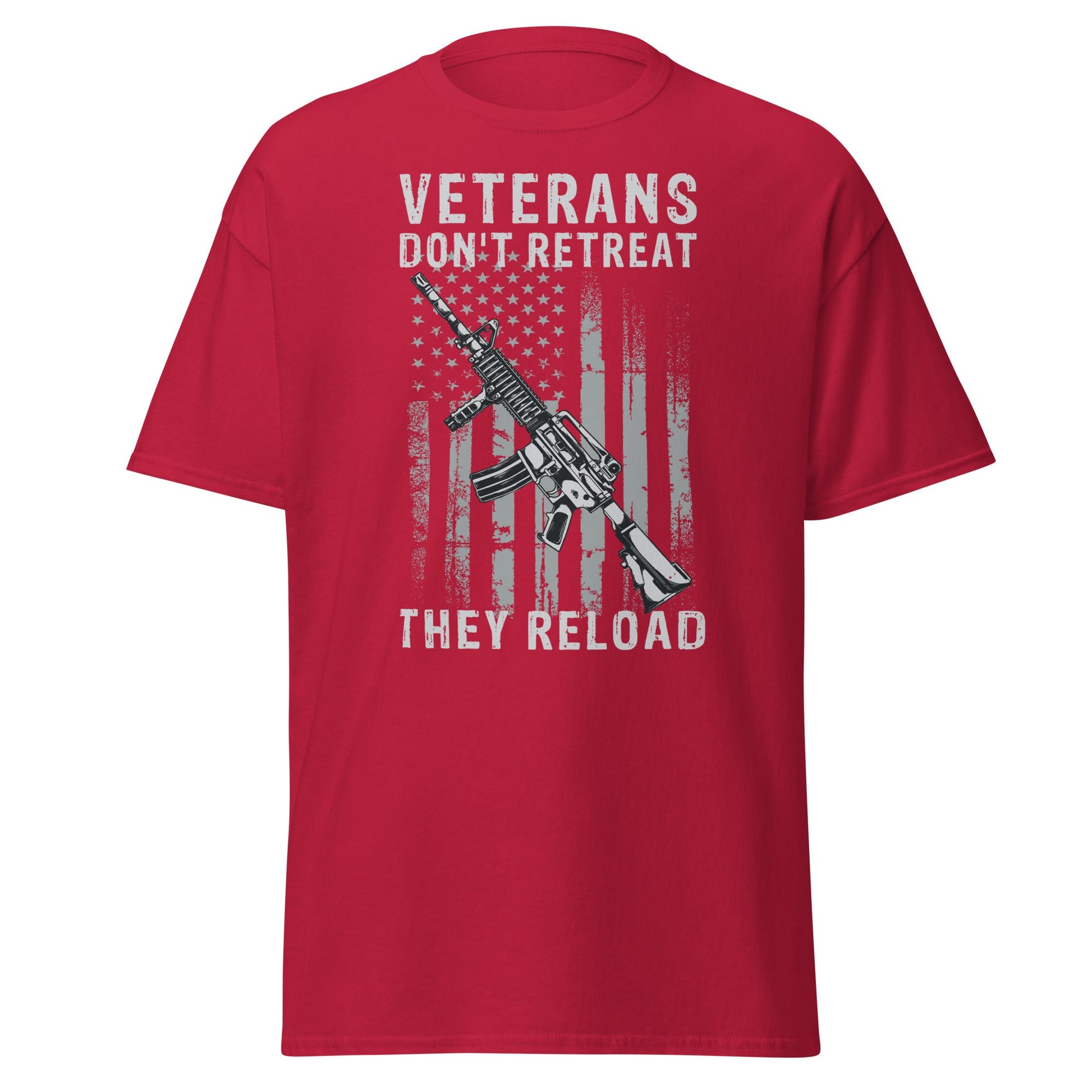 Liberty & Lead Apparel Cardinal / S Veterans Don't Retreat 2 - Men's Classic Tee