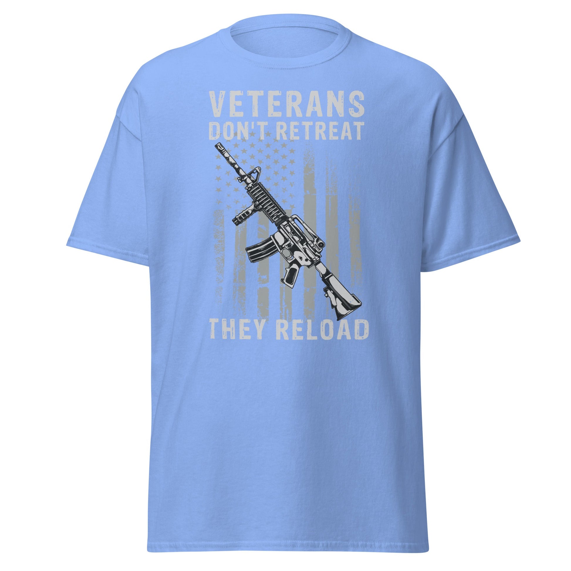 Liberty & Lead Apparel Carolina Blue / S Veterans Don't Retreat 2 - Men's Classic Tee