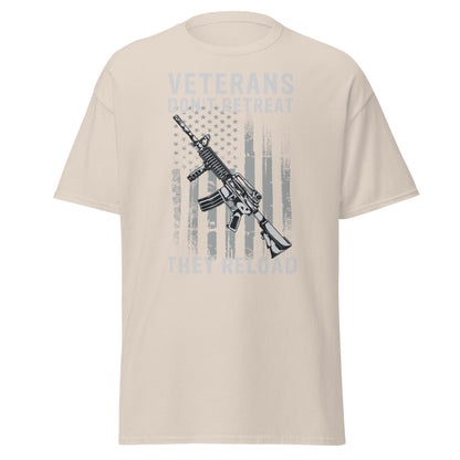 Liberty & Lead Apparel Natural / S Veterans Don't Retreat 2 - Men's Classic Tee