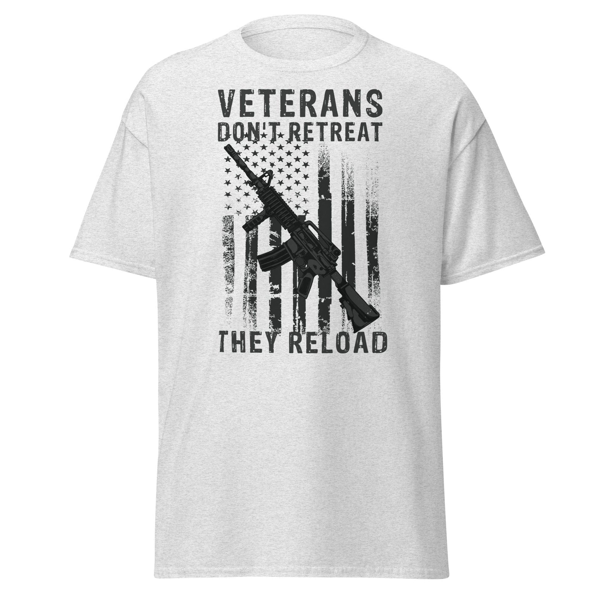 Liberty & Lead Apparel Ash / S Veterans Don't Retreat - Men's Classic Tee