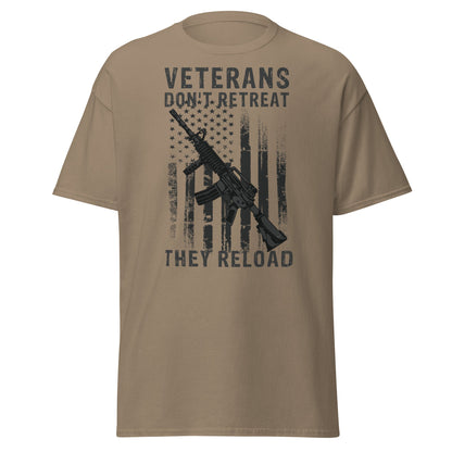 Liberty & Lead Apparel Brown Savana / S Veterans Don't Retreat - Men's Classic Tee