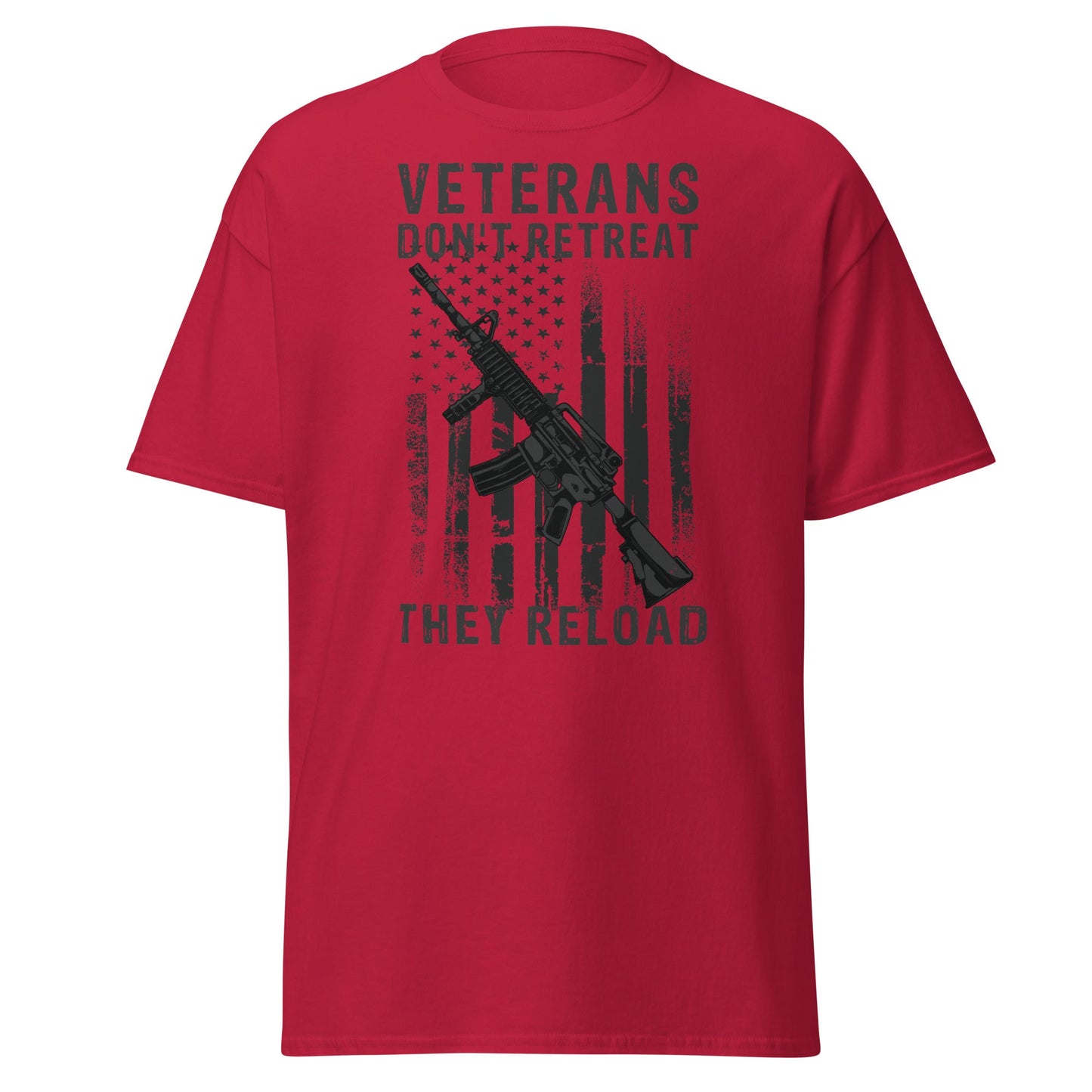 Liberty & Lead Apparel Cardinal / S Veterans Don't Retreat - Men's Classic Tee