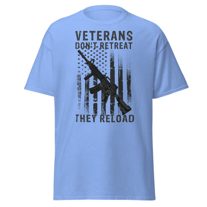 Liberty & Lead Apparel Carolina Blue / S Veterans Don't Retreat - Men's Classic Tee