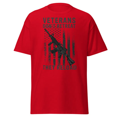 Liberty & Lead Apparel Red / S Veterans Don't Retreat - Men's Classic Tee