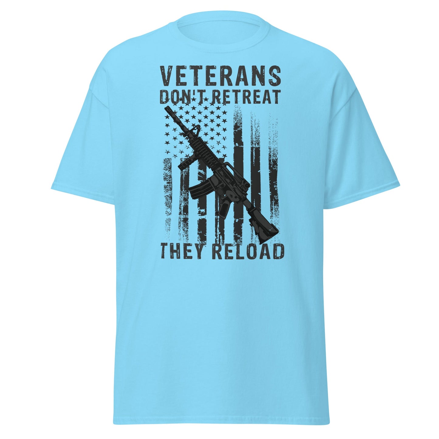 Liberty & Lead Apparel Sky / S Veterans Don't Retreat - Men's Classic Tee