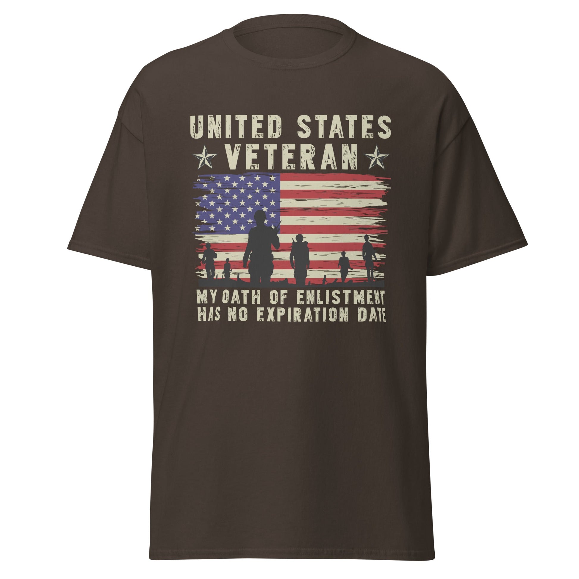 Liberty & Lead Apparel Dark Chocolate / S Veterans Oath - Men's Classic Tee