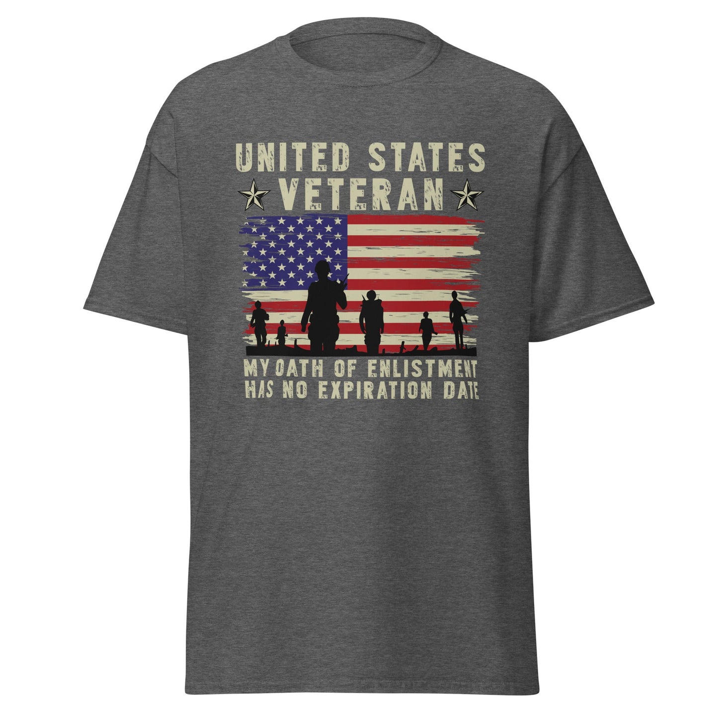 Liberty & Lead Apparel Dark Heather / S Veterans Oath - Men's Classic Tee