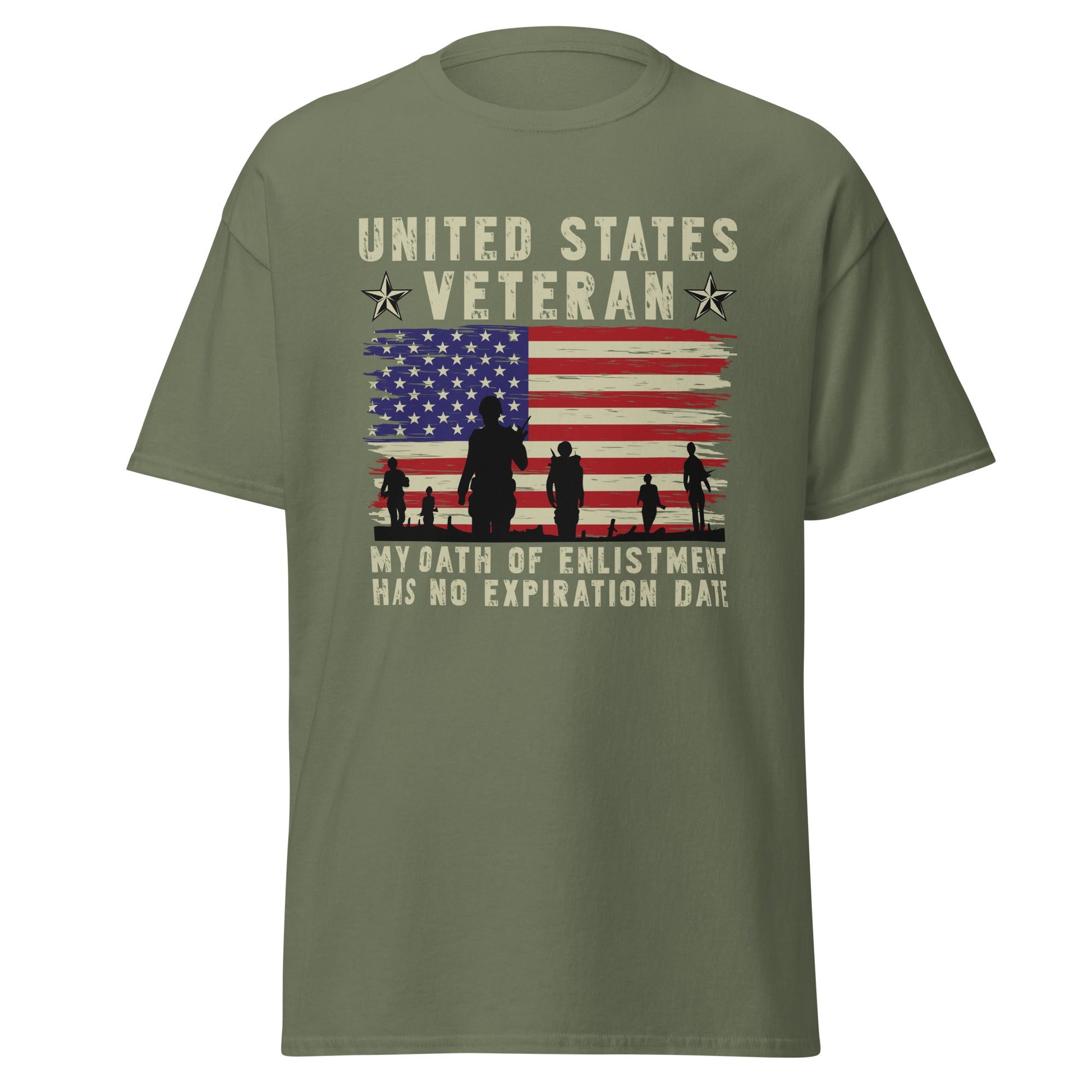 Liberty & Lead Apparel Military Green / S Veterans Oath - Men's Classic Tee