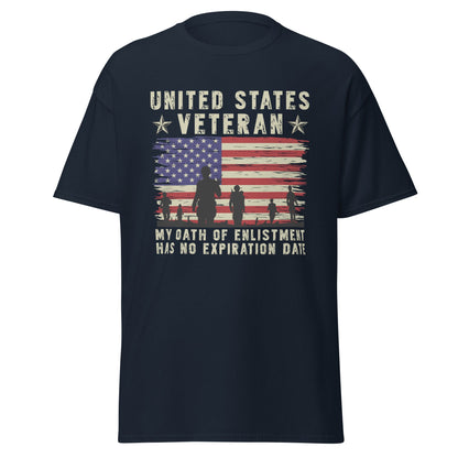 Liberty & Lead Apparel Navy / S Veterans Oath - Men's Classic Tee