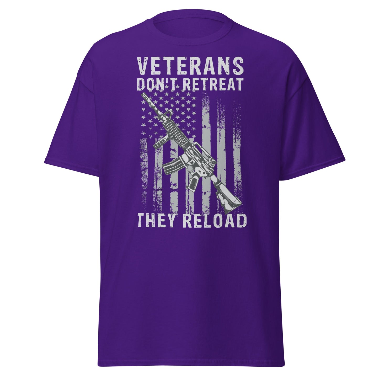 Liberty & Lead Apparel Purple / S Veterans Reload - Men's Classic Tee