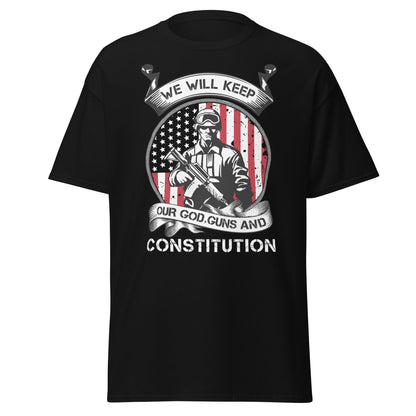 Liberty & Lead Apparel Black / S We'll Keep Our God - Men's Classic Tee