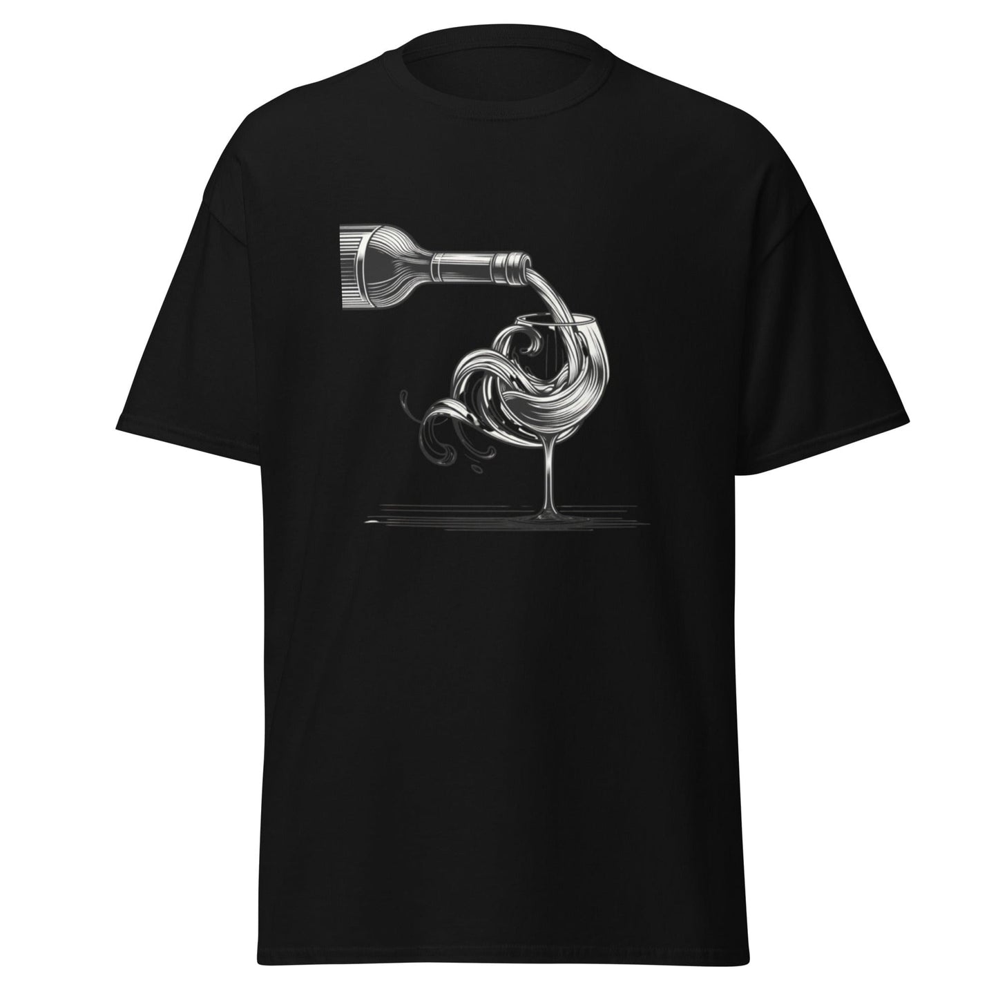 Liberty & Lead Apparel Black / S Wine Time - Men's Classic Tee