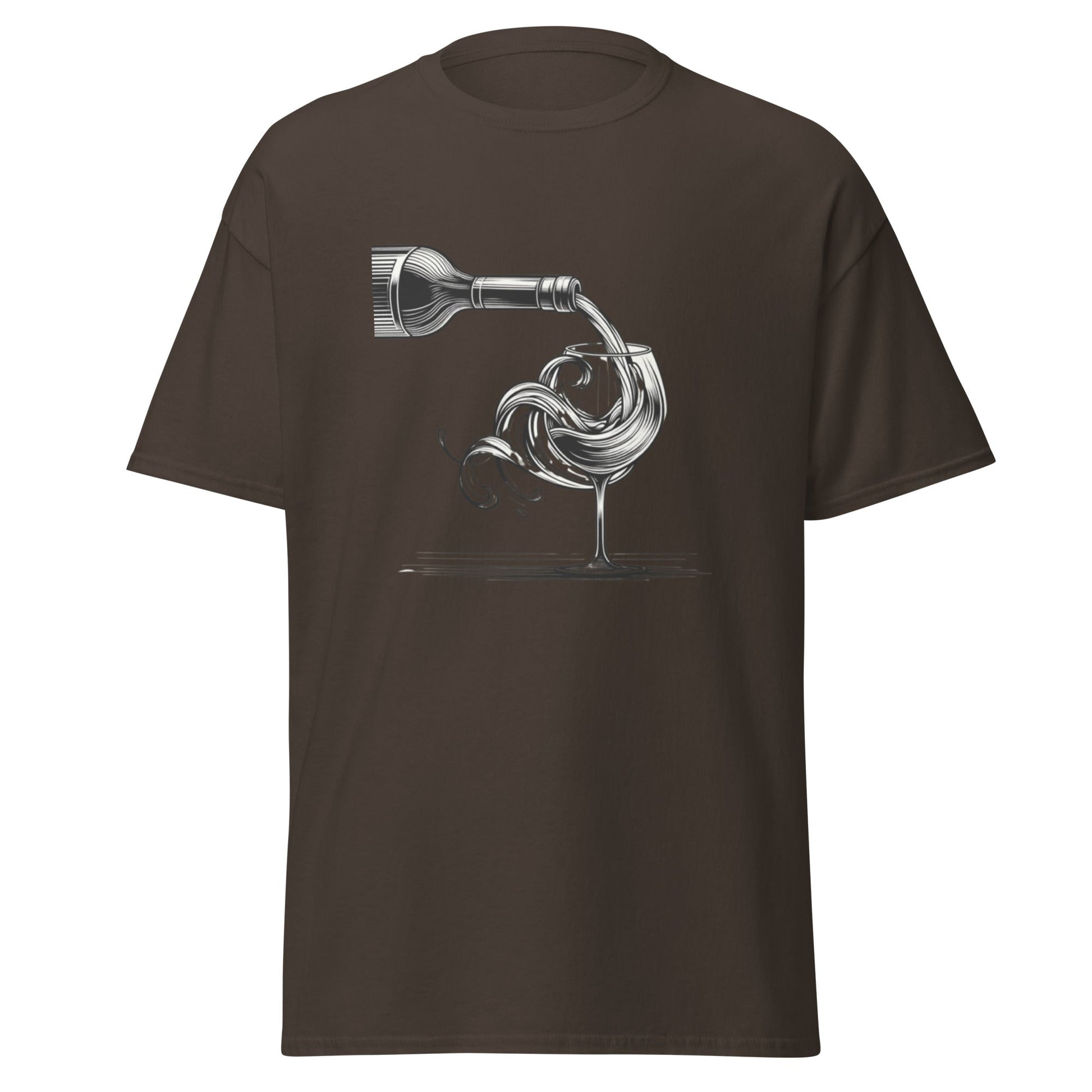 Liberty & Lead Apparel Dark Chocolate / S Wine Time - Men's Classic Tee