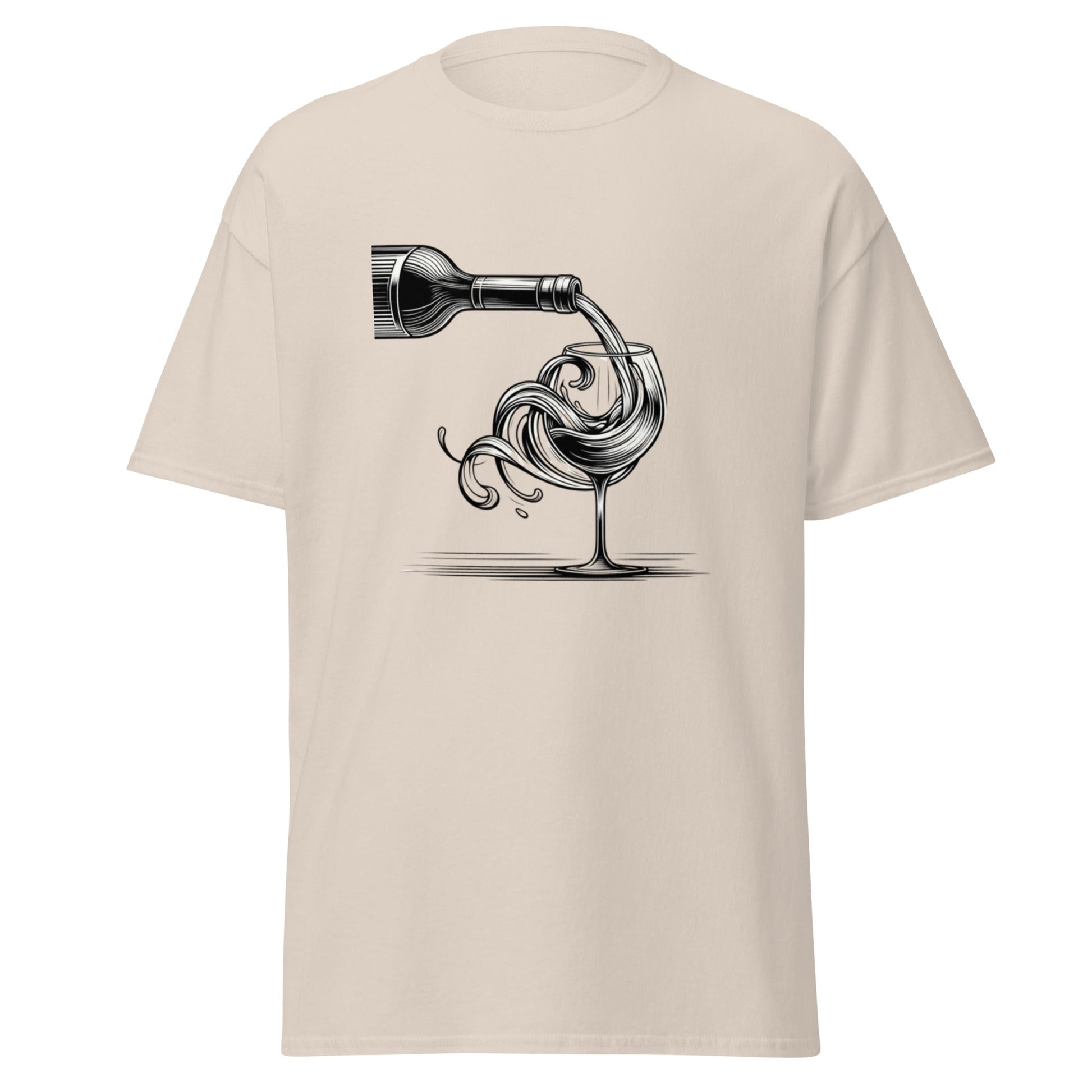 Liberty & Lead Apparel Natural / S Wine Time - Men's Classic Tee